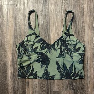 Lululemon Align™ Cropped Tank Top Botanical Bloom Green Twill